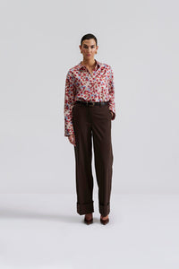 Malina Felicity Pocket Detail Silk Shirt