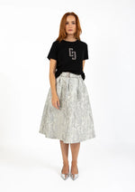 Lataa kuva Galleria-katseluun, Coster Copenhagen Jacquard Skirt Silver Gray
