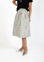 Lataa kuva Galleria-katseluun, Coster Copenhagen Jacquard Skirt Silver Gray
