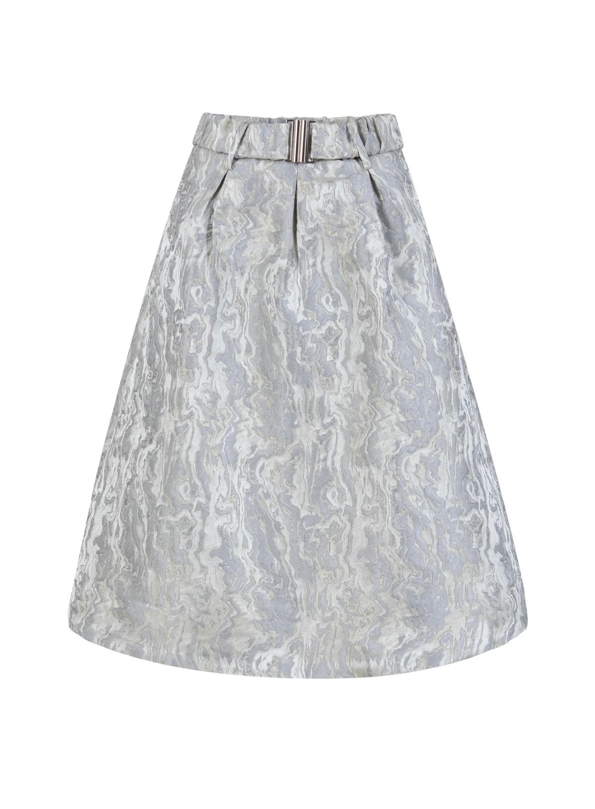 Coster Copenhagen Jacquard Skirt Silver Gray