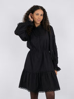 Lataa kuva Galleria-katseluun, Neo Noir Sandringham Dress Black
