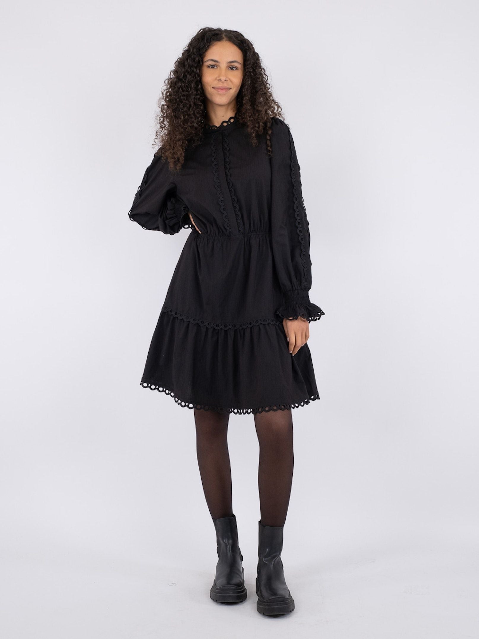Neo Noir Sandringham Dress Black