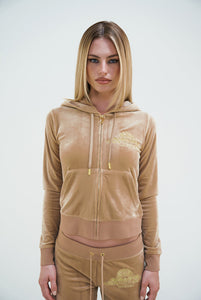 Juicy Couture Arched Metallic Robertson Hoodie Nomad
