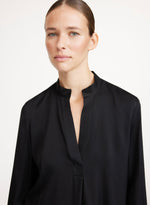Lataa kuva Galleria-katseluun, By Malene Birger Mabillon Silk Shirt Black
