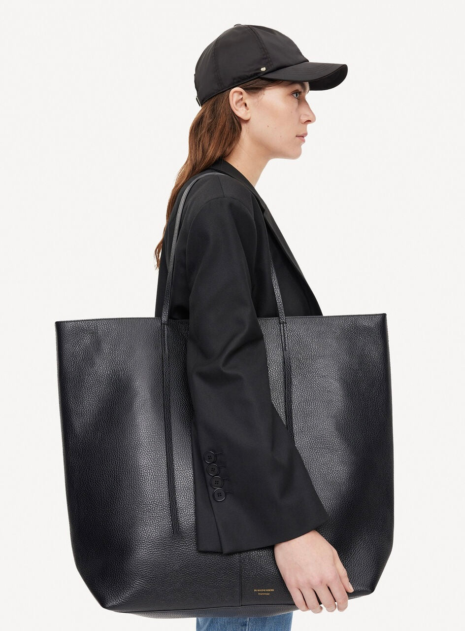 By Malene Birger Abillos Tote Black Leather