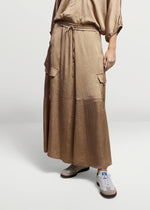 Lataa kuva Galleria-katseluun, Summum Woman Silky-Touch Cargo Skirt Funghi
